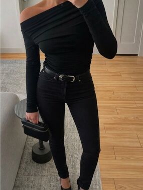 Buffalo David Bitton Hope Mid Rise Stretch Skinny Jeans Size 8/29 Goth Club